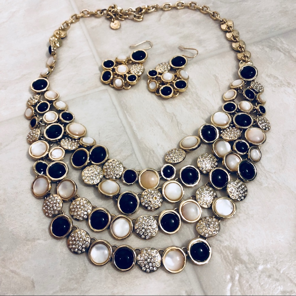 Talbots necklace and earrings set